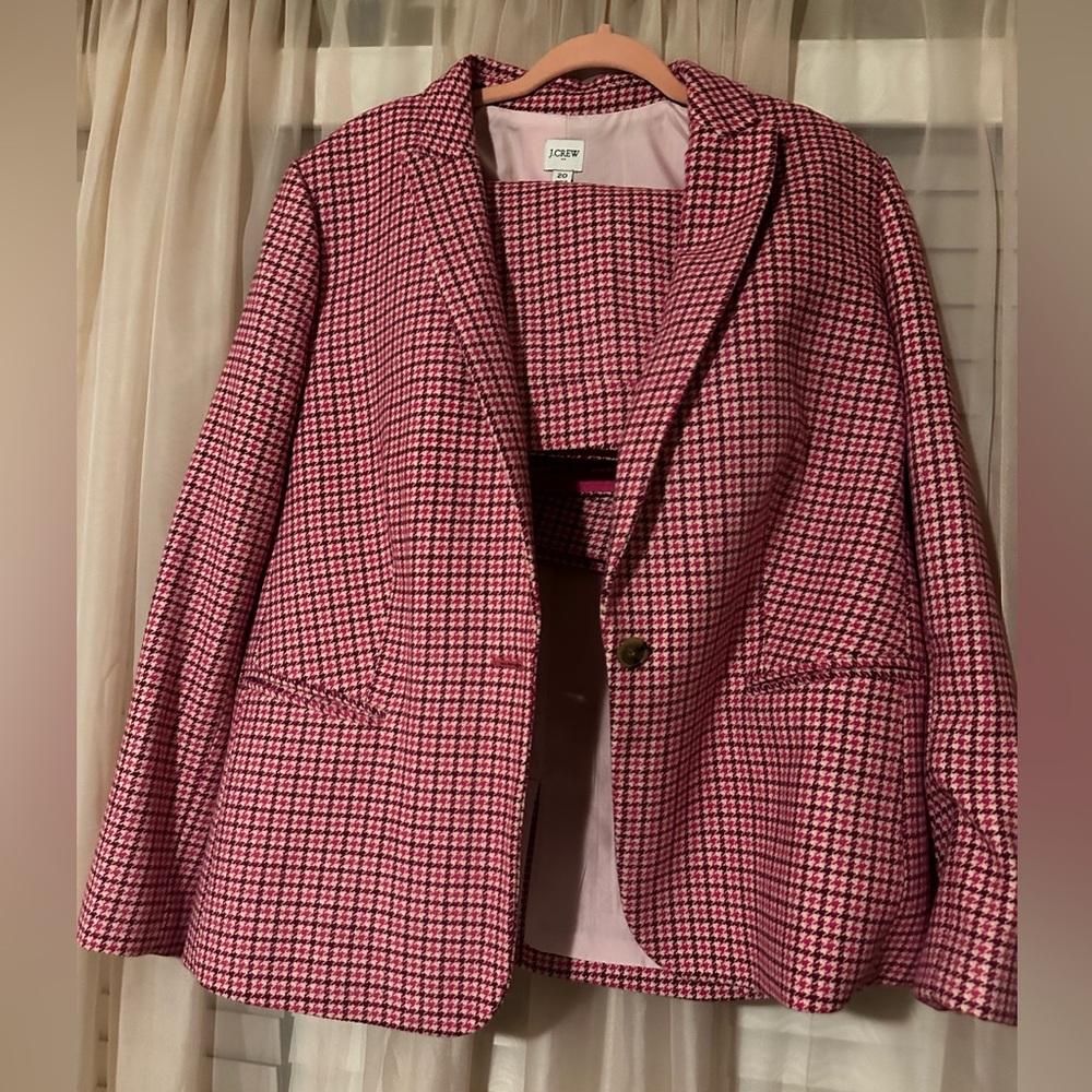Jacket and Skirt Suit - Pink JCrew